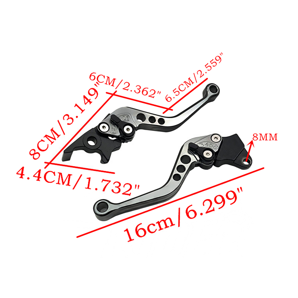 2pcs Alloy Motorcycle Brake Handle CNC Motorcycle Clutch Brake Lever  Motorcycle &amp; Powersports