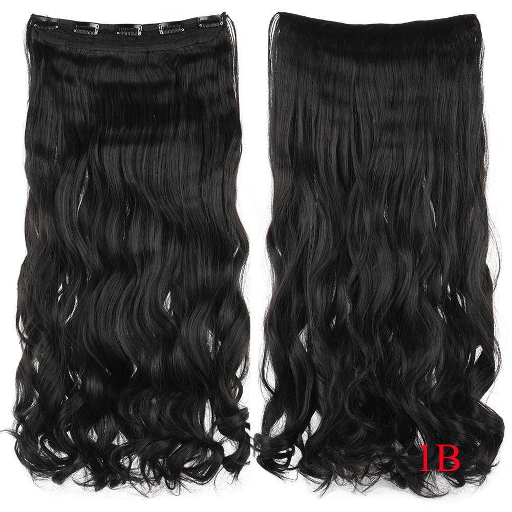 Curly clip clip hair curtain European and American wig hair piece Wigs