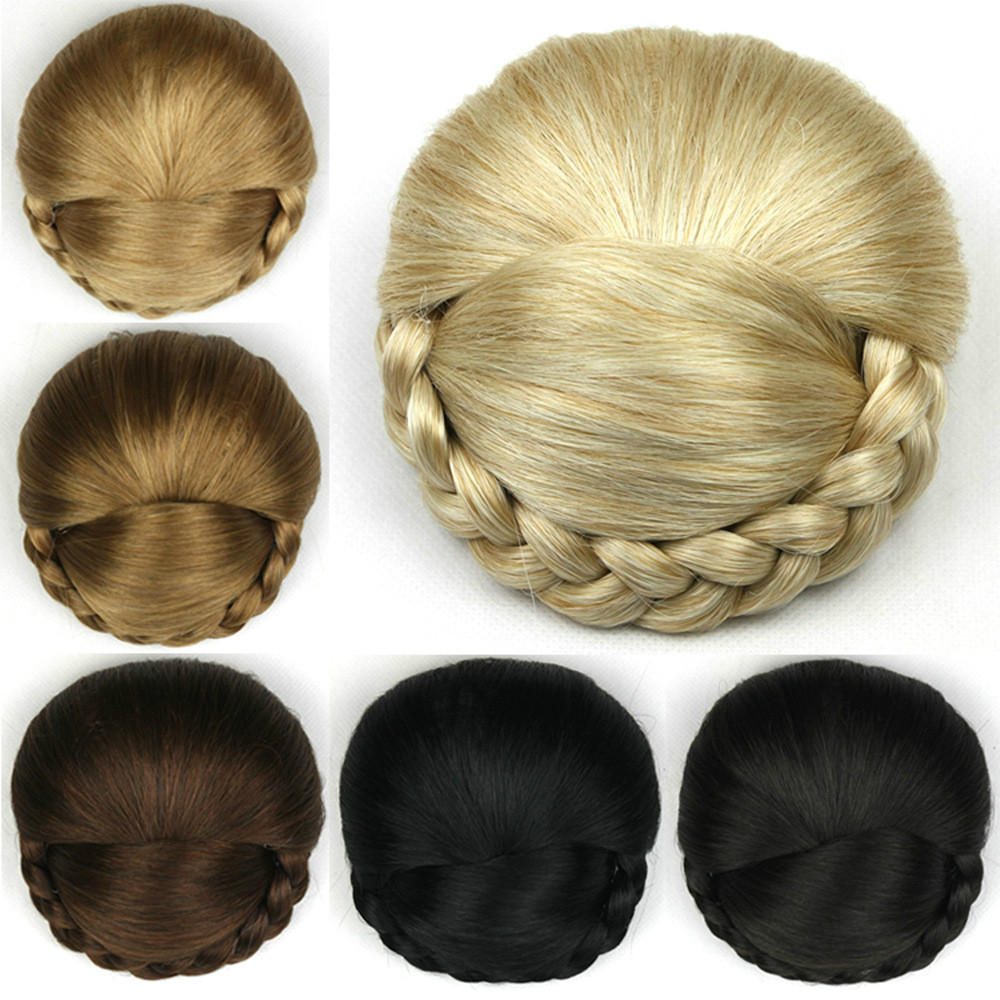 High temperature silk professional hair wholesale fashion bun Wigs