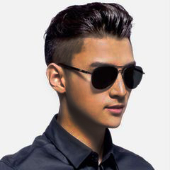 Aviation  Frame Quality Spring Leg Alloy Men Sunglasses Polarized Brand Design Pilot Male Sunglasses