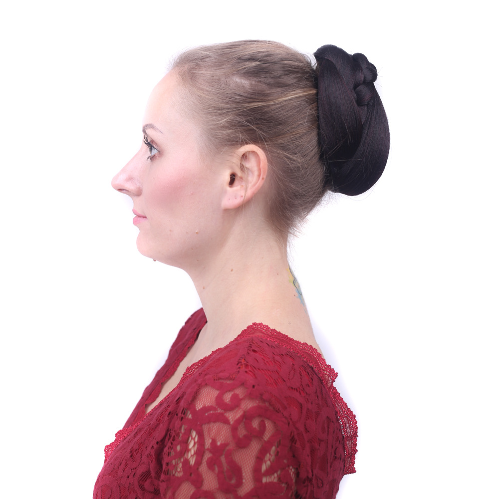 Wig bun  braid contract European and American fashion retro Wigs