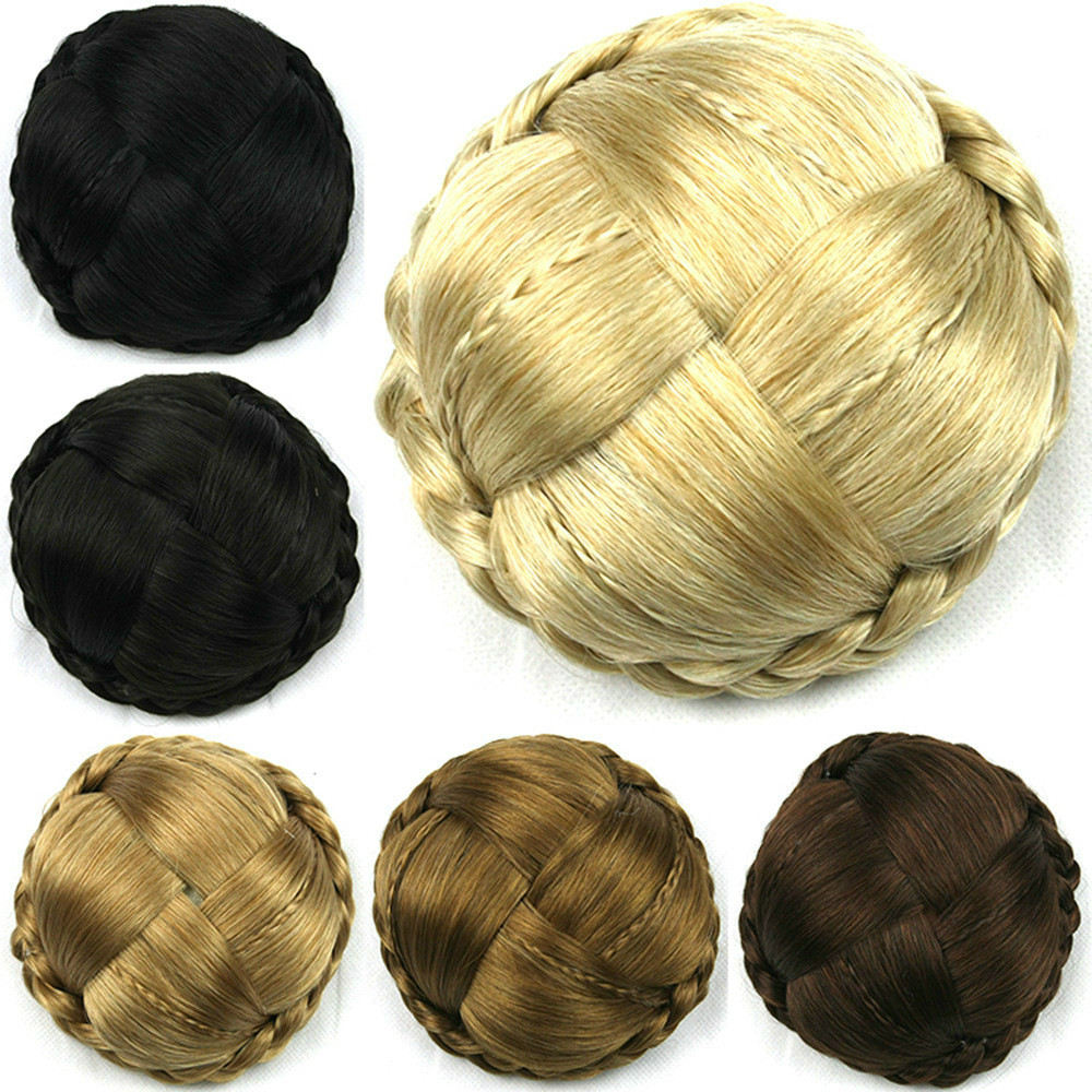 Large contract knitting wig wholesale fixed bun Wigs