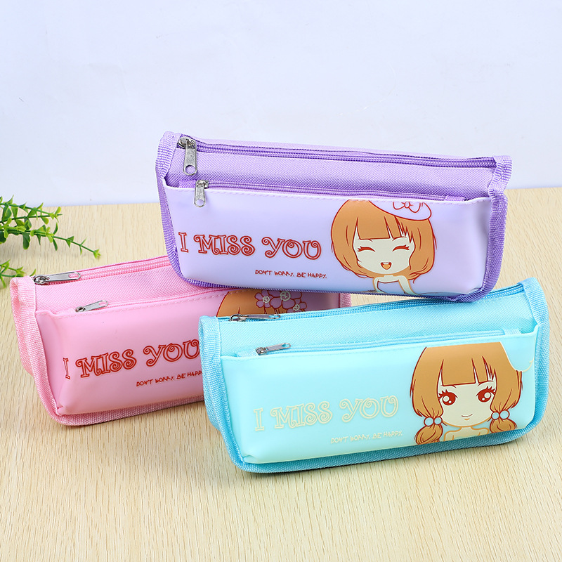 Pencil case simple Oxford cloth stationery  Pencil Cases & Bags