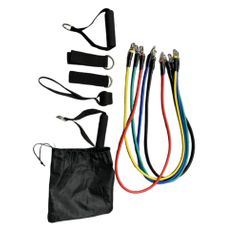 Resistance Bands Home Fitness Workouts Set Chest Expander Door Anchor Legs Ankle  Indoor Sports as picture one size
