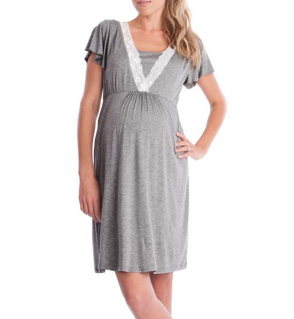 Pajamas Sleepwear Nursing Pregnant Pajamas Mother Breastfeeding Nightgown Maternity Tops