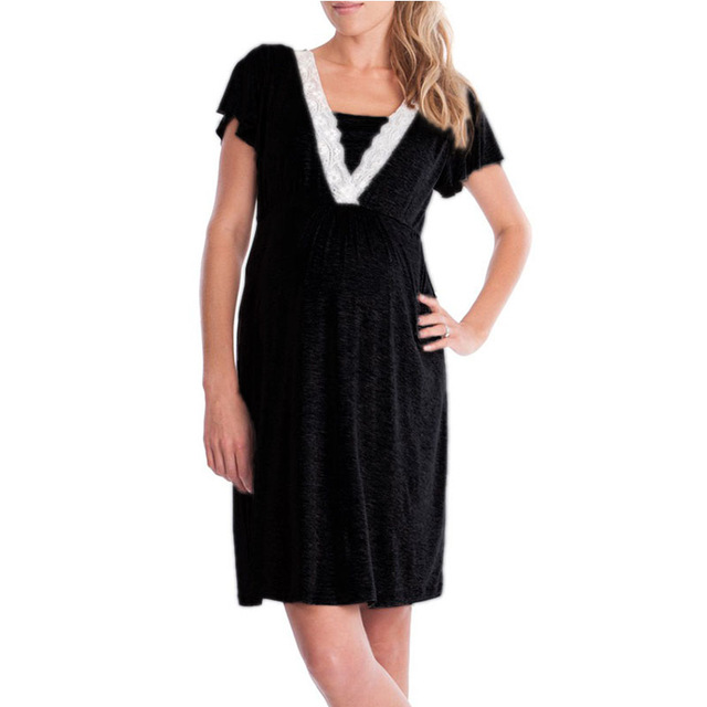 Pajamas Sleepwear Nursing Pregnant Pajamas Mother Breastfeeding Nightgown Maternity Tops
