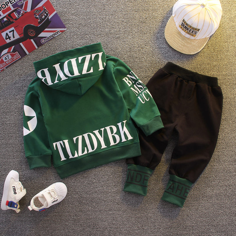 Baby Clothes Children Boys Girls sport letters Hoodies Pants 2Pcs/sets Toddler T-shirts &amp; Polos