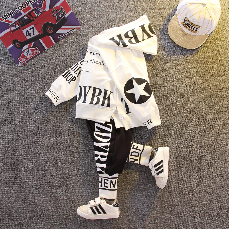 Baby Clothes Children Boys Girls sport letters Hoodies Pants 2Pcs/sets Toddler T-shirts &amp; Polos