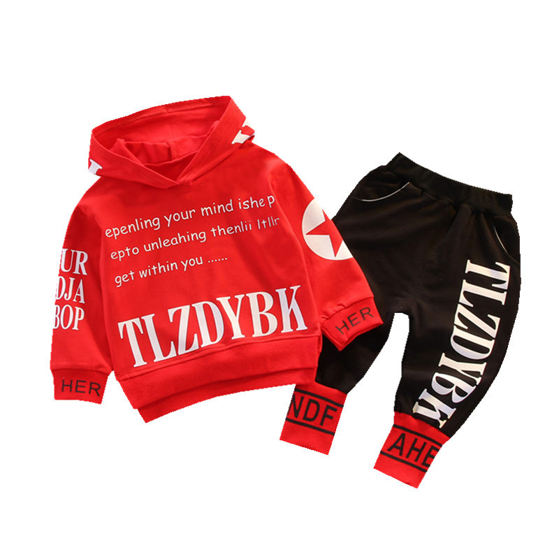 Baby Clothes Children Boys Girls sport letters Hoodies Pants 2Pcs/sets Toddler T-shirts &amp; Polos