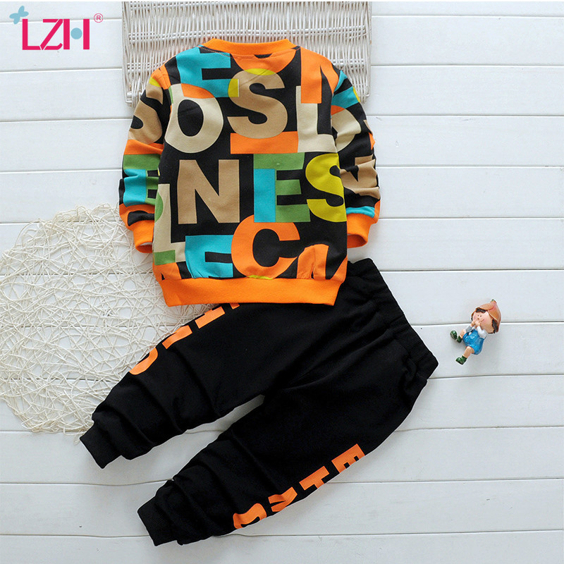 Autumn Long Sleeve Warm Baby Boys Tracksuit Casual Letters Children Clothes  T-shirts &amp; Polos
