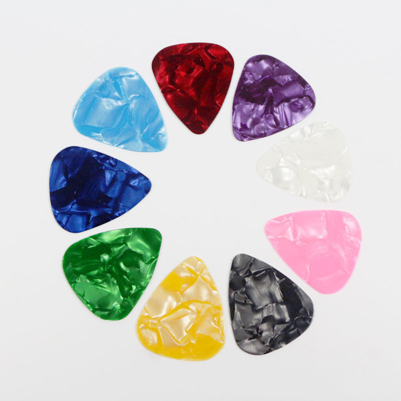 10PCS Guitar Picks Plectrum Celluloid Electric Smooth Guitar Pick Bass  Instrument Accessories