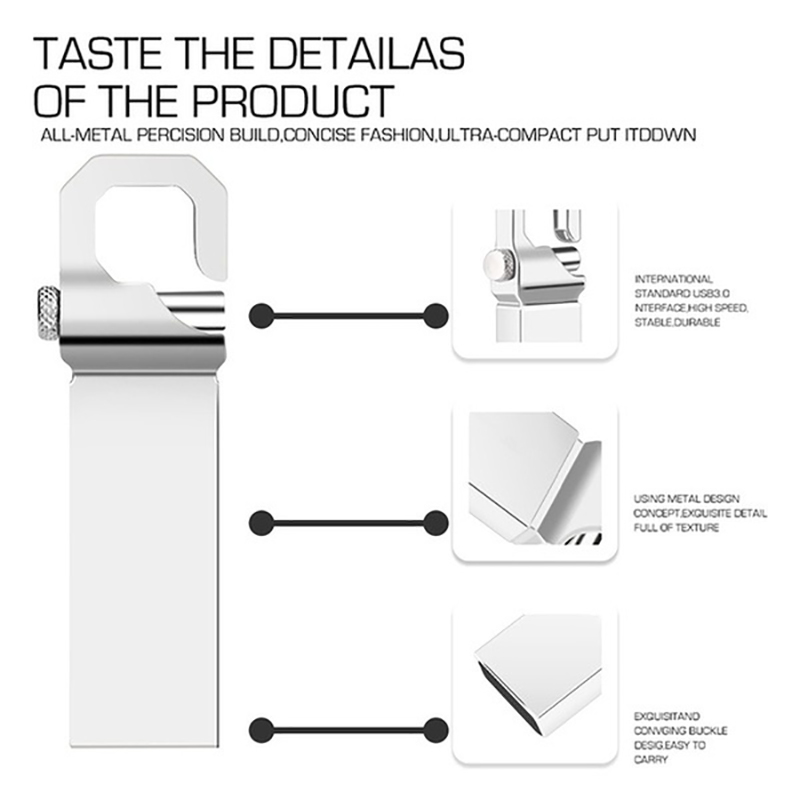 128GB 64GB 32GB 16GB 8GB 4GB Pen Drive Pendrive  Metal USB Flash Drives