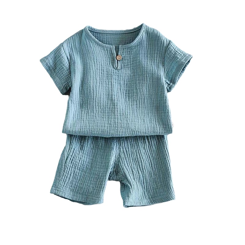2PC Boys Girls Clothing Sets 2021 Summer Baby Girls Clothes Cotton And Linen Suits &amp; Blazers