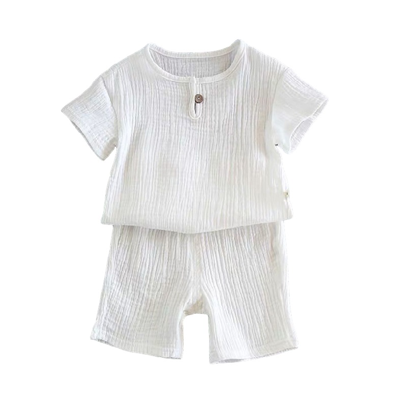 2PC Boys Girls Clothing Sets 2021 Summer Baby Girls Clothes Cotton And Linen Suits &amp; Blazers