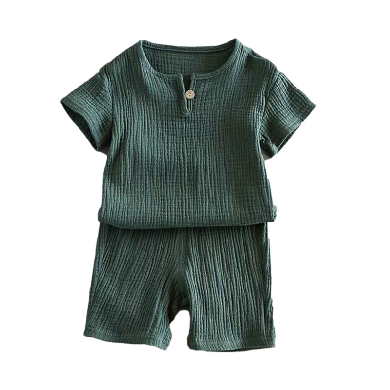 2PC Boys Girls Clothing Sets 2021 Summer Baby Girls Clothes Cotton And Linen Suits &amp; Blazers