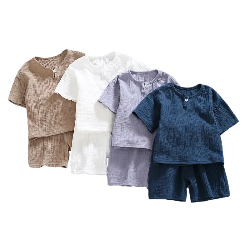 2PC Boys Girls Clothing Sets 2021 Summer Baby Girls Clothes Cotton And Linen Suits &amp; Blazers