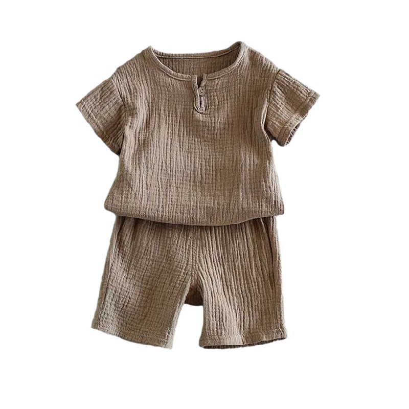 2PC Boys Girls Clothing Sets 2021 Summer Baby Girls Clothes Cotton And Linen Suits &amp; Blazers