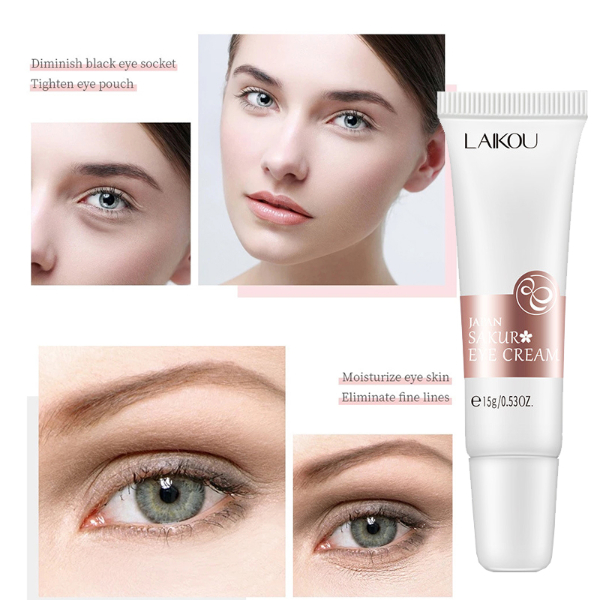 LAIKOU Sakura Essence Extract Eye Cream Anti-Aging Firming And Smooting Wrinkles Anti-Puffiness  Makeup