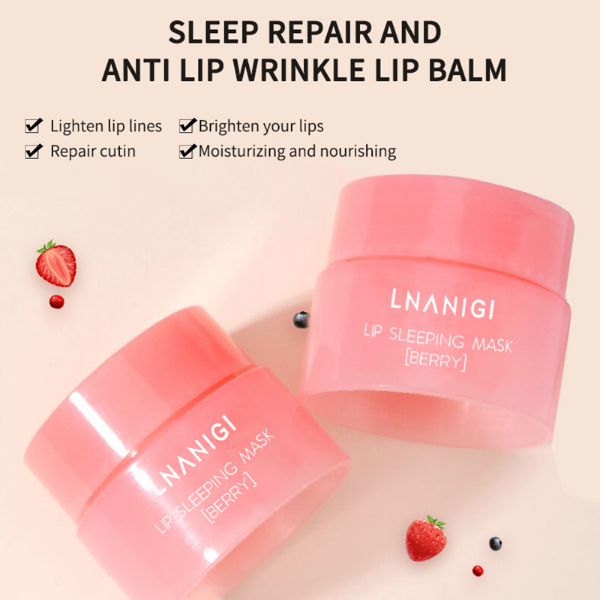 Moisturizing Lip Mask Cherry Essence Extract Liquid Lip Blam Hydrating Nutrious Repair  Skin Care
