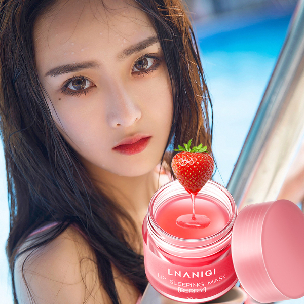 Moisturizing Lip Mask Cherry Essence Extract Liquid Lip Blam Hydrating Nutrious Repair  Skin Care