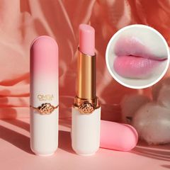 Crystal Temperature Change Lip Balm Vitality Color Lipstick Peach Girl Lip Balm Change Beauty Makeup Pink