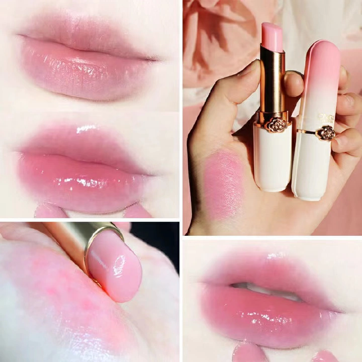 Crystal Temperature Change Lip Balm Vitality Color Lipstick Peach Girl Lip Balm Change Beauty Makeup Beauty  Make Up  Lips  Lipstick