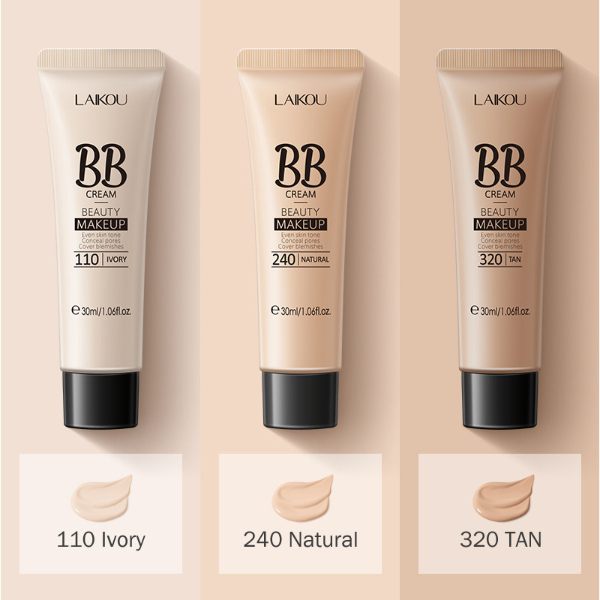 3 Colors BB Cream Long Lasting Liquid Foundation Waterproof Cover Acne Spot Natural Face Base Makeup