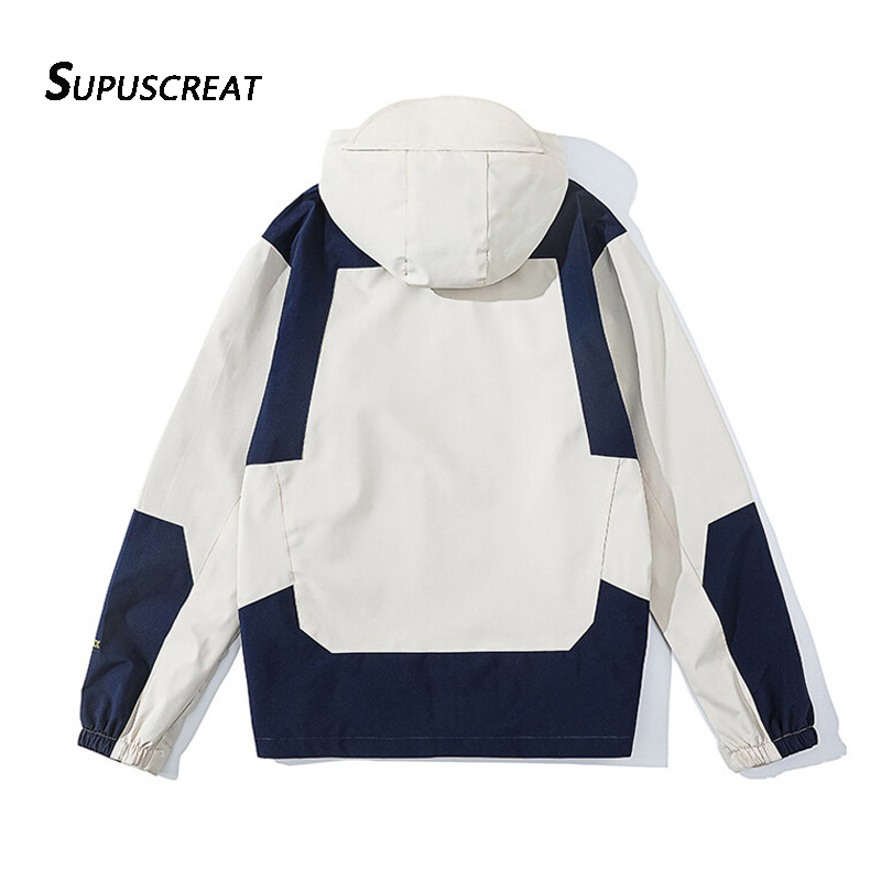 SUPUSCREAT Spring Autumn Men And Woman Windbreaker Waterproof Windproof Outwear Male  Jackets & Trench Coats