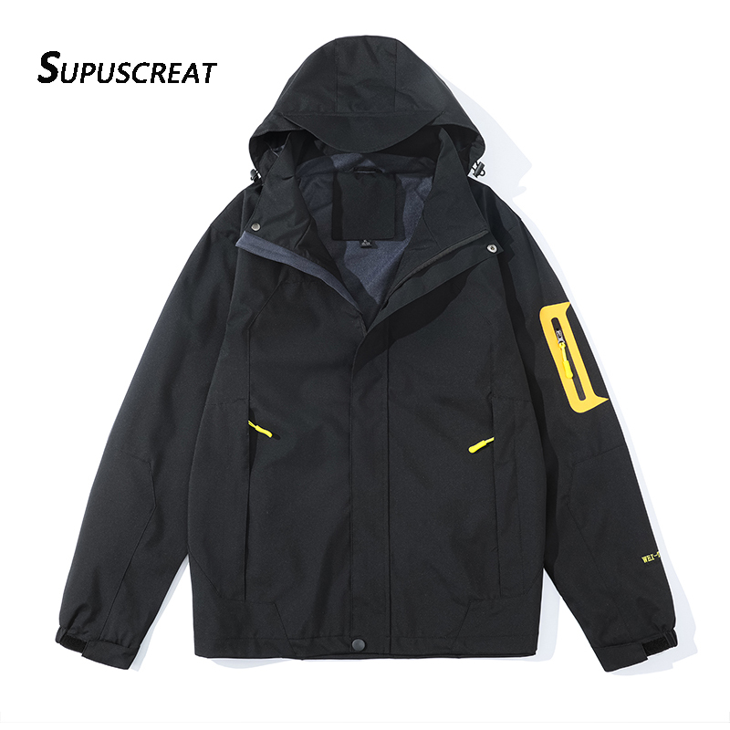 SUPUSCREAT Spring Autumn Men And Woman Windbreaker Waterproof Windproof Outwear Male  Jackets & Trench Coats
