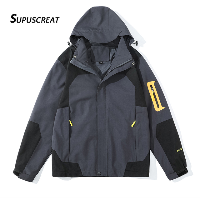 SUPUSCREAT Spring Autumn Men And Woman Windbreaker Waterproof Windproof Outwear Male  Jackets & Trench Coats