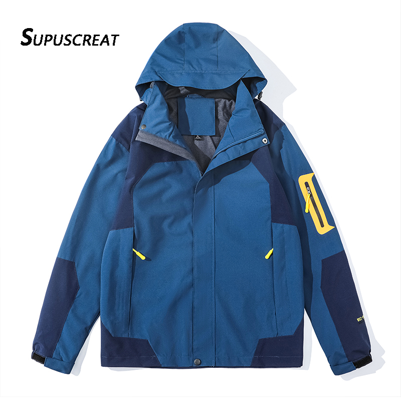 SUPUSCREAT Spring Autumn Men And Woman Windbreaker Waterproof Windproof Outwear Male  Jackets & Trench Coats