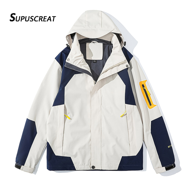 SUPUSCREAT Spring Autumn Men And Woman Windbreaker Waterproof Windproof Outwear Male  Jackets & Trench Coats
