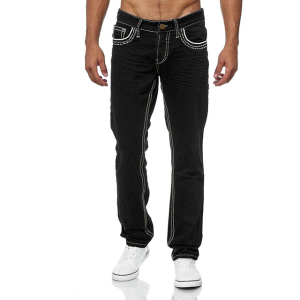 Mens jeans High quality fashion Daily Smart Casual men's stretch pants Street Style Students Vintage trousers