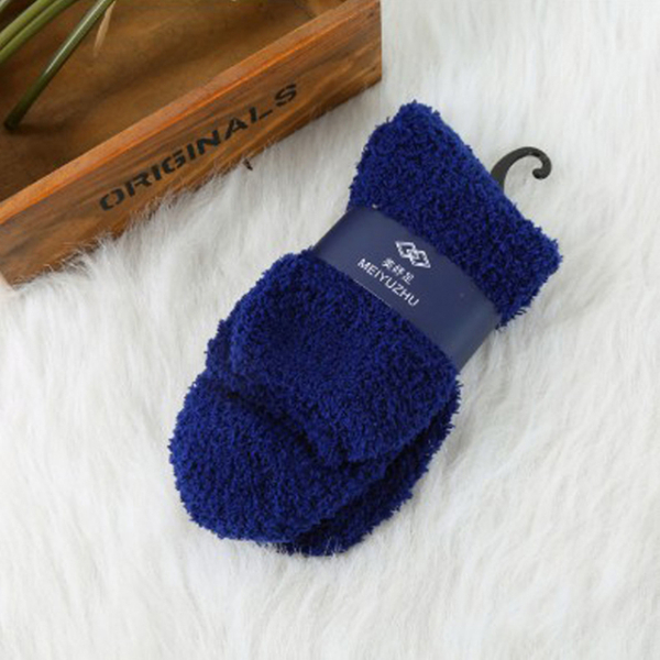 3PCS Winter Warm Fluffy Socks In Women's Socks Cute Soft Elastic Coral Velvet Socks Indoor Floor Towel Socks