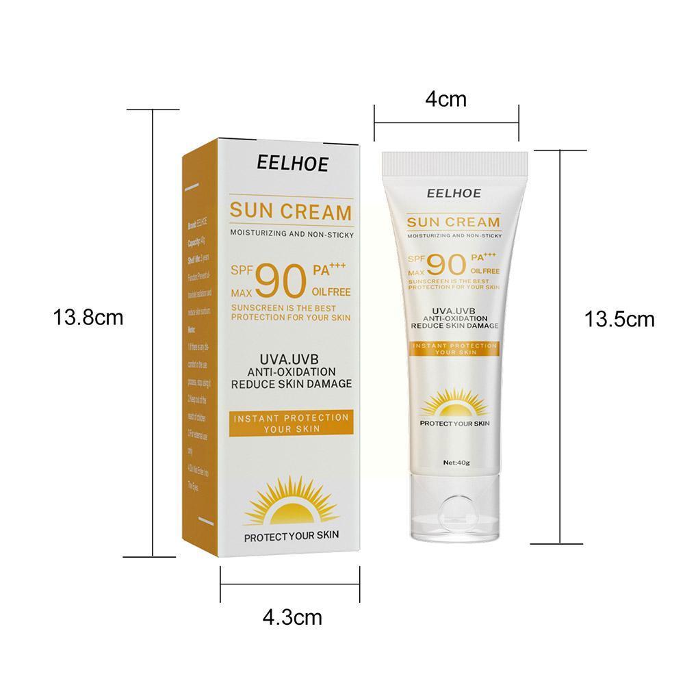 40g SPF90 Facial Body Sunscreen Whitening Sun Cream Sunblock Skin Oil-control Cream Sunscreen Moisturizing Protective Anti White