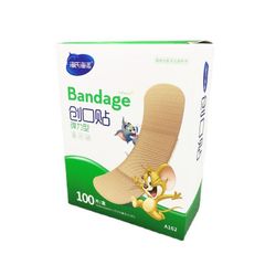Bandages & Bandaging Supplies Heisenow Elastic Band-Aid Elastic Cloth Material Viscosity Moderate 100 Pieces With Anti-Wear Foot Adhesive Khaki