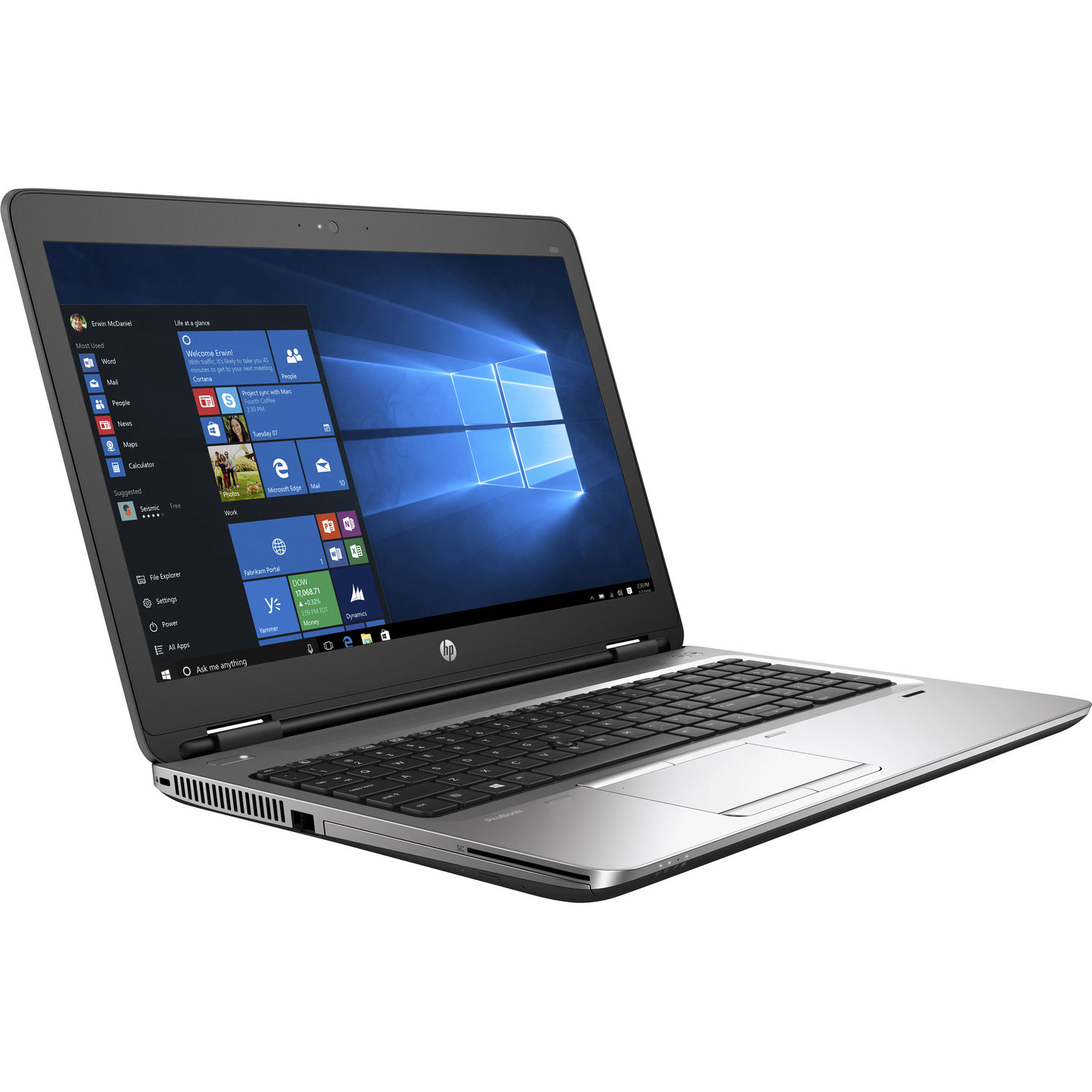 Hp Probook 650 G2 - Core i5 6th Gen - 8gb Ram - 500gb HDD - 15.6" 2.4Ghz- 3.30Ghz Processor  LED Backlit  Bluetooth Webcam Laptop - Refurbished Notebook - Windows 10 pro Office 2019