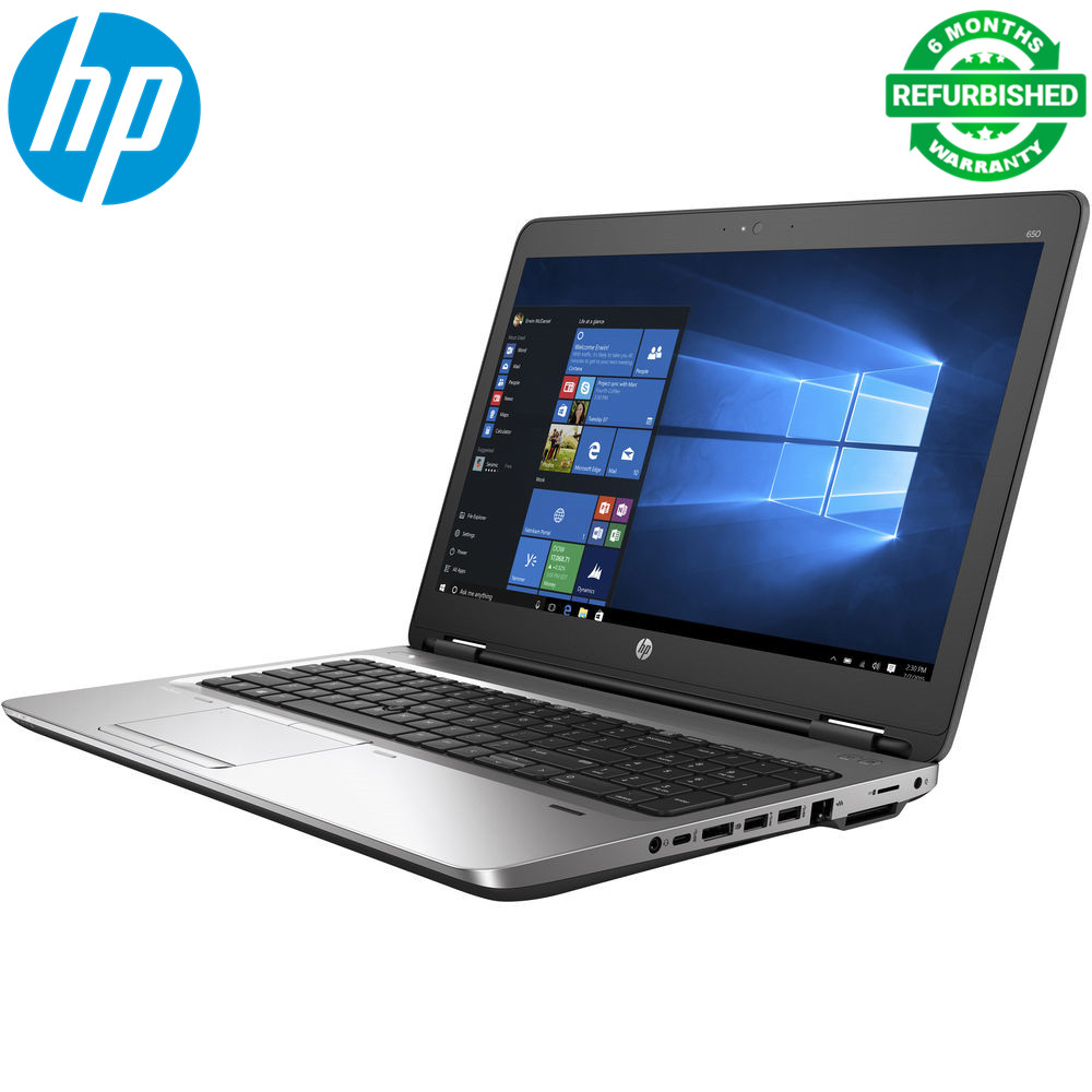 Hp Probook 650 G2 - Core i5 6th Gen - 8gb Ram - 500gb HDD - 15.6" 2.4Ghz- 3.30Ghz Processor  LED Backlit  Bluetooth Webcam Laptop - Refurbished Notebook - Windows 10 pro Office 2019