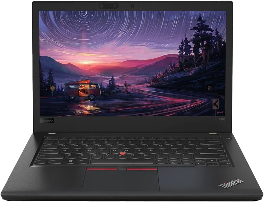 (i5+8GB+256GB+Mouse) Refurbished Laptop Lenovo Thinkpad T480 Core i5 8th Gen 8GB+256GB+14" Windows 10 Notebook Black 14 inch Bluetooth Webcam Intel Graphics