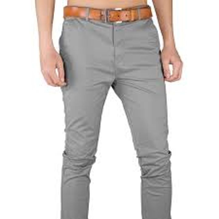 Khaki Flat Trousers Peter England Trousers