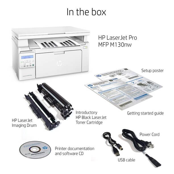 HP Laserjet Pro MFP M130nw Printer