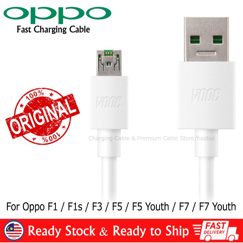 Oppo VOOC USB Cable Super Fast Charge 7 Pin Charging Cord Durable USB Wire