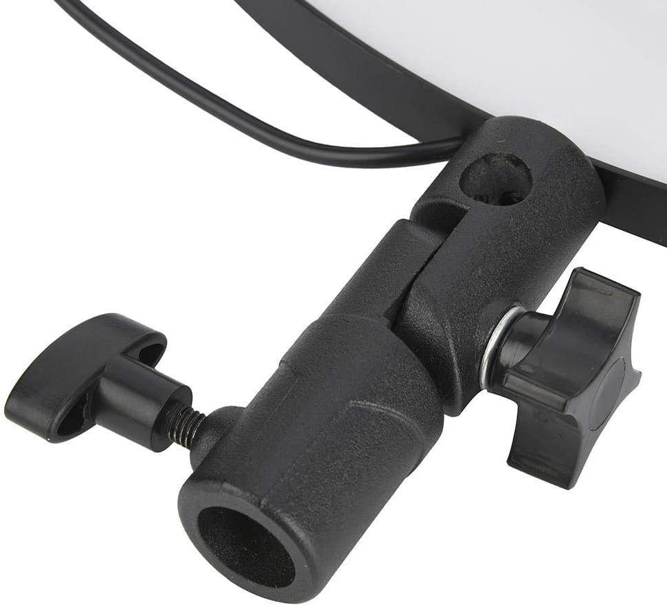 LED Ring Fill Light 14 Inch Dimmable Round with Phone Clip Set USB for Camera Video Live Streaming