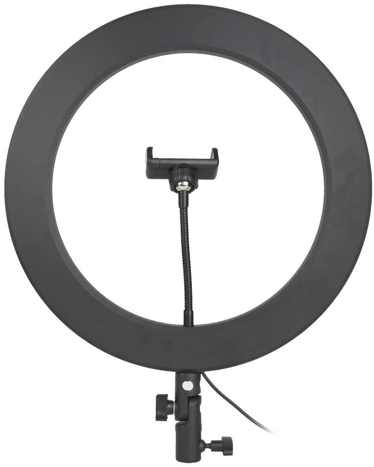 LED Ring Fill Light 14 Inch Dimmable Round with Phone Clip Set USB for Camera Video Live Streaming