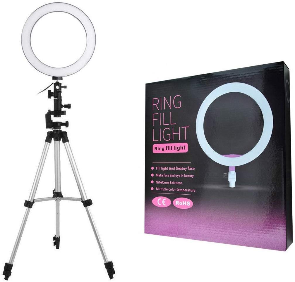 26cm 10 INCH Dimmable LED Ring light WITH TRIPOD AND BLUETOOTH CONTROL, 10INCH LED RINGLIGHT WITH TRIPOD