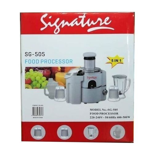 Signature 5 in 1 Food Processor /Blender/Juicer/Grinder