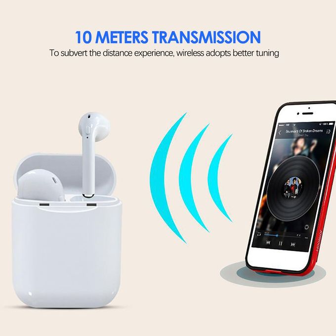 Generic OR i11 Wireless Earbud 5.0 Earphones for IOS/Android headphones white