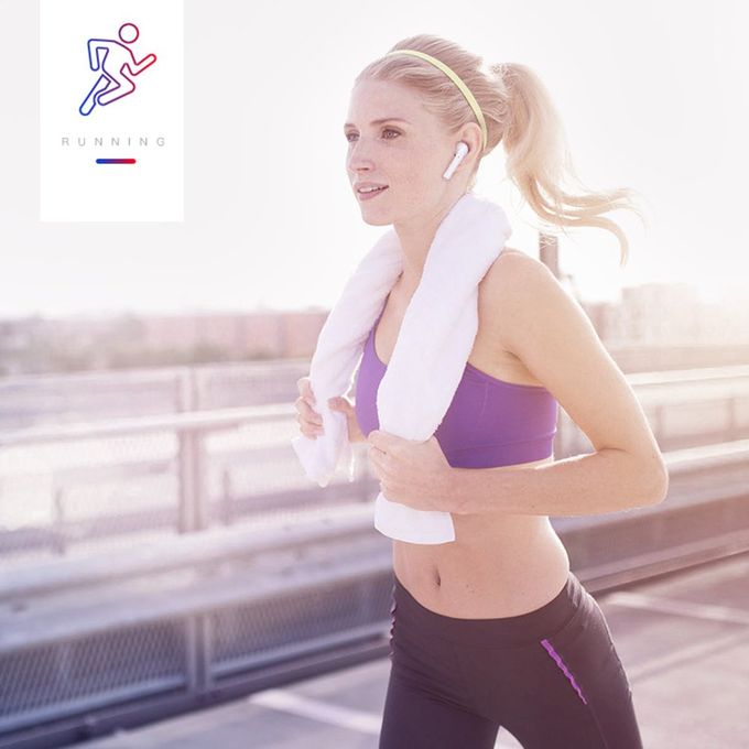 Small I7 TWS Wireless Waterproof Noise Reduction HD HIFI In-Ear Earphones white