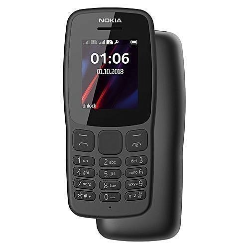 Nokia 105 Dual Sim 1.77&quot;, Black +free Earphones