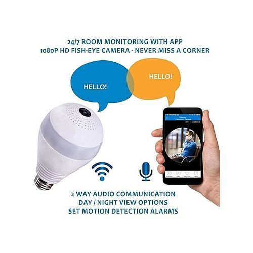 FULL HD WIFI NANNY CAMERA BULB
